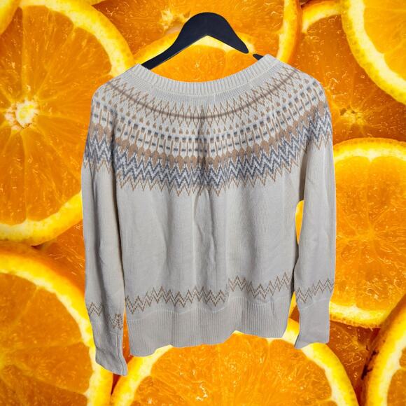 Calvin Klein Jeans Women’s Crew Neck Patterned Pullover Knitwear Sweater Size L - Picture 3 of 9